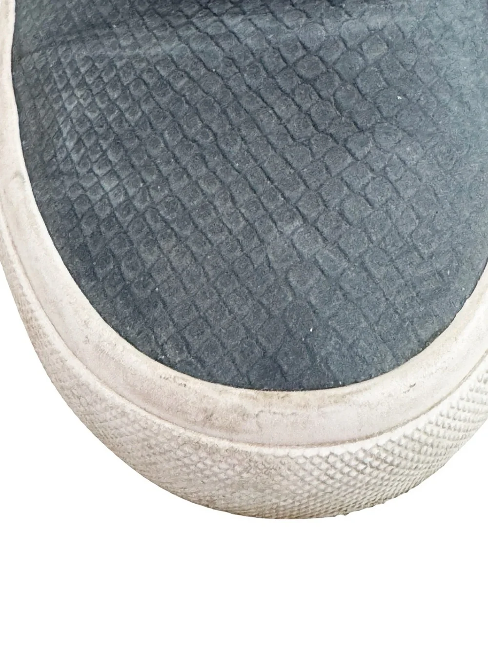 Tory Burch Blue Snakeskin Slip On Sneaker 6.5